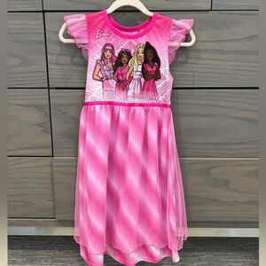New Without Tags Pink Barbie Nightgown Toddler Girls 4T